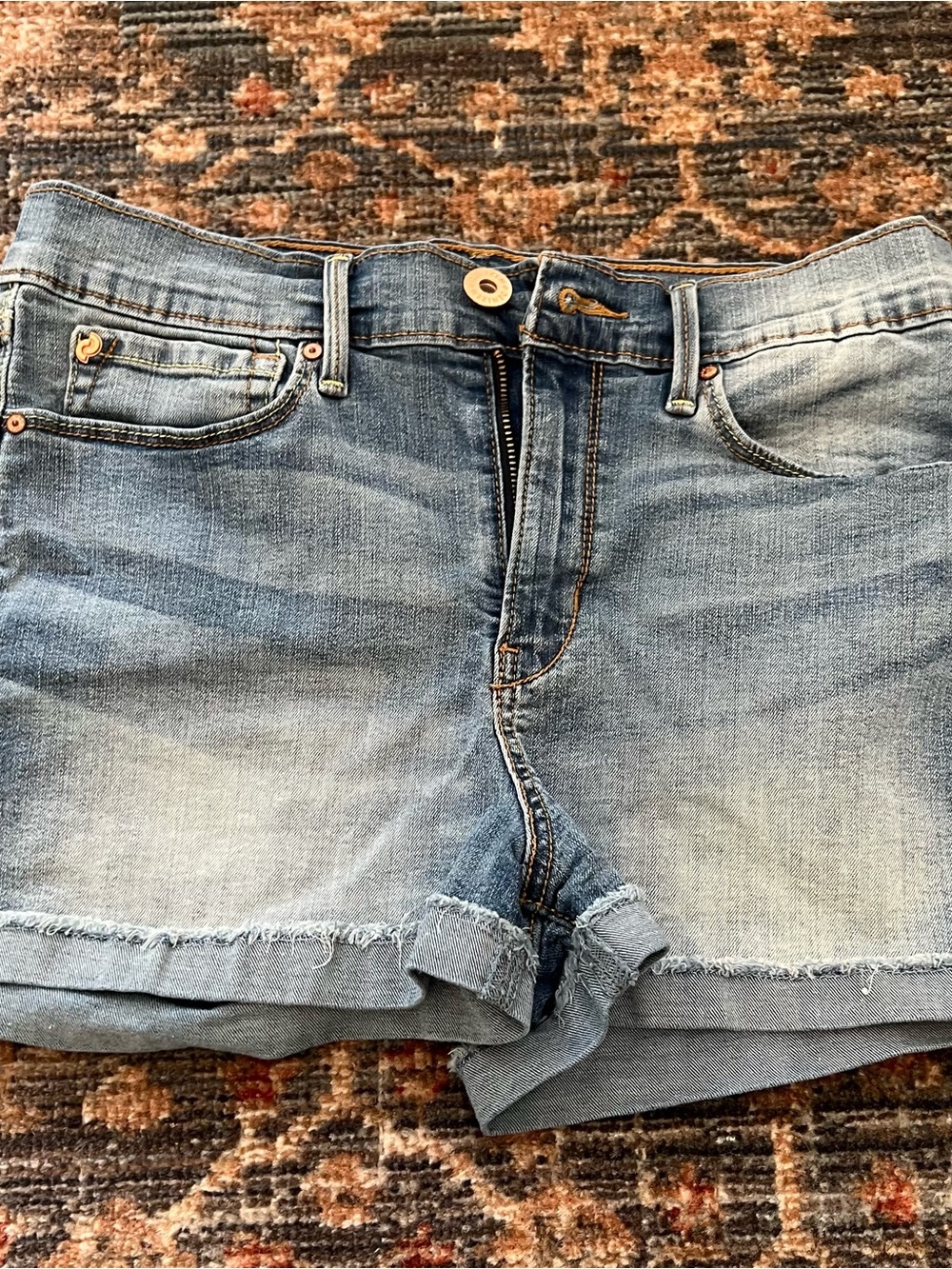Denizen from Levi's Light Wash Denim Cutoff Shorts